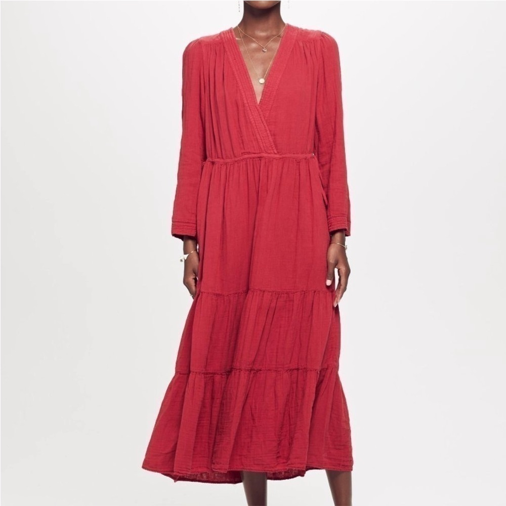 Xirena Everly Dress Red Gauze
